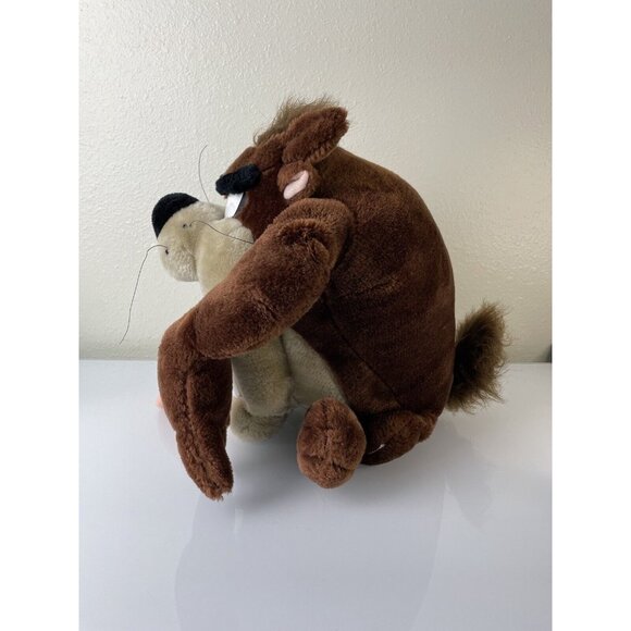 Vintage Large Tazmanian Devil Looney Tunes Plush, Toy, Mouth Open, Cartoon 13.5” - Picture 7 of 12